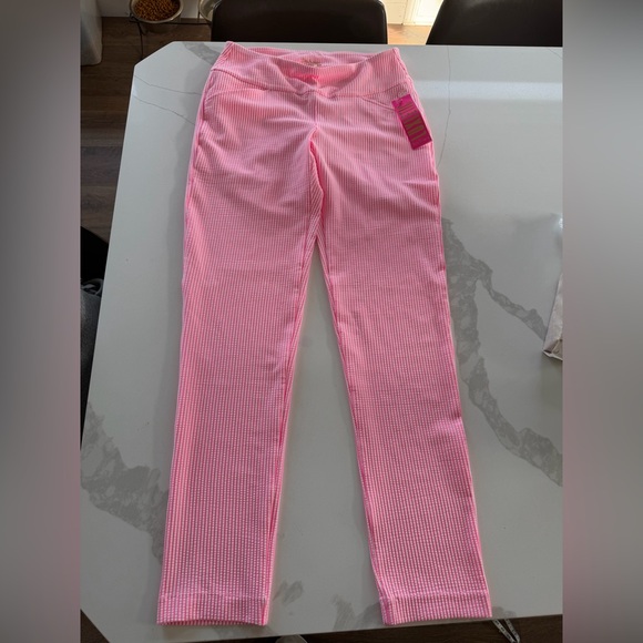 Lilly Pulitzer Pants - Lilly Pulitzer Bright Pink & White Striped Pants